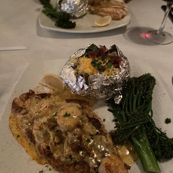 Blu Jazz Cafe - Blackened snapper with shrimp and crab cake, broccoli and potato. Huge servings - - Southern Near Me - Hattiesburg, Mississippi Blu Jazz Cafe - Blackened snapper with shrimp and crab cake, broccoli and potato. Huge servings - - Southern Near Me - Hattiesburg, Mississippi