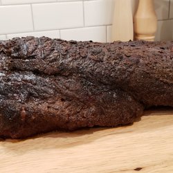 Smokey's Barbecue Shack - Beef Brisket resting after smoking.