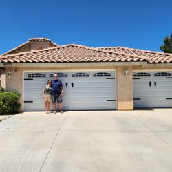 Expert Garage Doors & Gates - A photo of our happy customer after a job completion.