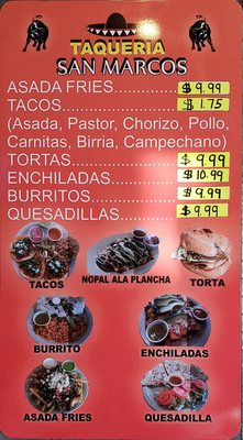 Menu photo 2 Taqueria San Marcos Provo, UT Menu photo 2 Taqueria San Marcos Provo, UT