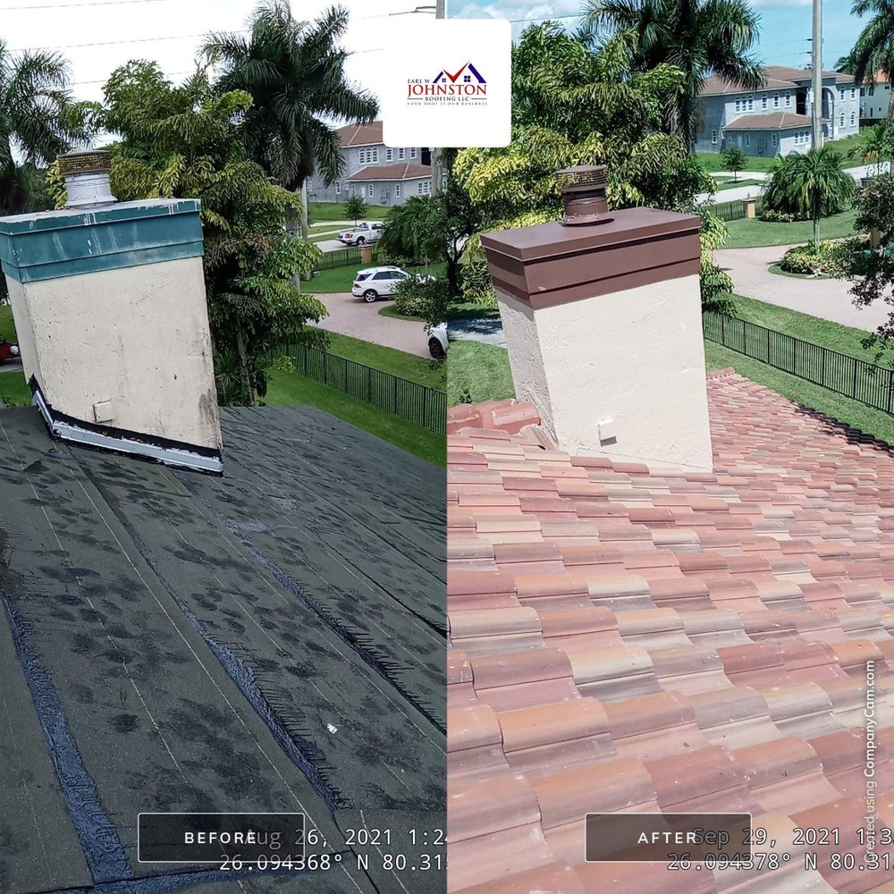 Slide of Earl W. Johnston Roofing