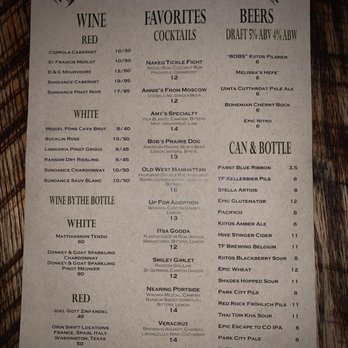The Owl Bar - Drinks - Bars Near Me - Sundance, Utah