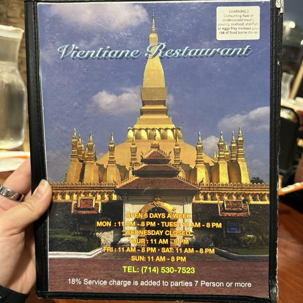 Vientiane Lao Thai - Menu - Thai Near Me - Garden Grove, California Vientiane Lao Thai - Menu - Thai Near Me - Garden Grove, California