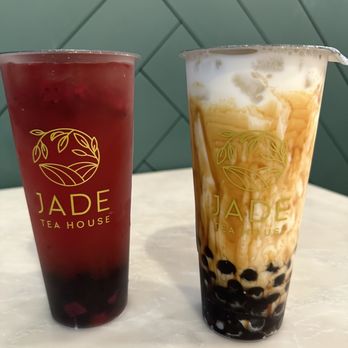 Jade Tea House - Dragonfly and Brown Sugar Milk w/ Boba - Desserts Near Me - Davie, Florida Jade Tea House - Dragonfly and Brown Sugar Milk w/ Boba - Desserts Near Me - Davie, Florida