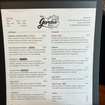 The Garden Deli - Sandwiches Near Me - El Monte, California The Garden Deli - Sandwiches Near Me - El Monte, California