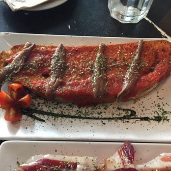 Tinto y Tapas - Anchovies Open Faced Sandwich - Tapas/Small Plates Near Me - Madrid, M Tinto y Tapas - Anchovies Open Faced Sandwich - Tapas/Small Plates Near Me - Madrid, M