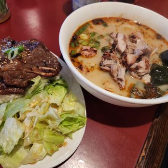 Tampopo Restaurant - Spicy chicken ramen and ribs rice and salad - Sushi Bars Near Me - Gardena, California Tampopo Restaurant - Spicy chicken ramen and ribs rice and salad - Sushi Bars Near Me - Gardena, California