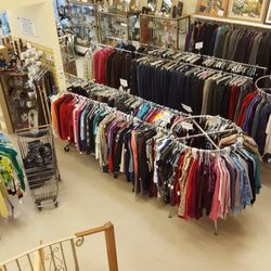 Peace Arch Hospital Auxiliary Society - View of clothing section