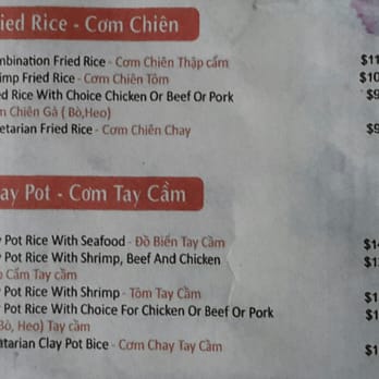 Saigon Noodle House - Menu: Fried rice & Clay pot dishes - Vietnamese Near Me - Crofton, Maryland Saigon Noodle House - Menu: Fried rice & Clay pot dishes - Vietnamese Near Me - Crofton, Maryland