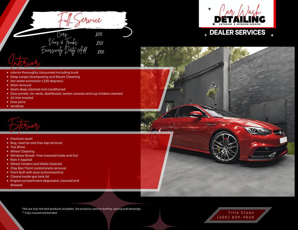 TITLE CLEAN Updated May 2024 Sioux Falls, South Dakota Auto