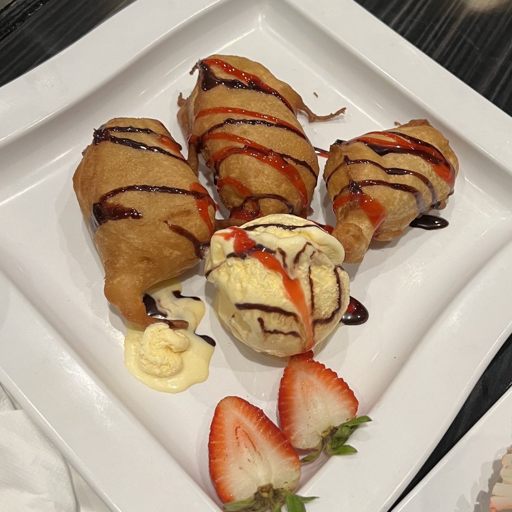 Dessert, fried bananas Dessert, fried bananas