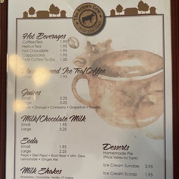 Brown Cow Restaurant - Menu - Breakfast & Brunch Near Me - Newport, Vermont