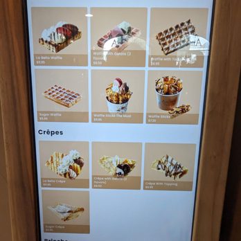 Amorino - When it's really busy, use one of the wall kiosks to place an order. - Desserts Near Me - Chicago, Illinois Amorino - When it's really busy, use one of the wall kiosks to place an order. - Desserts Near Me - Chicago, Illinois
