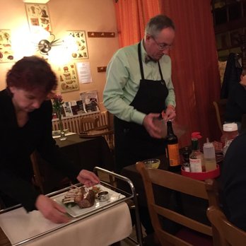 Chez Max - Steak tartare prepared at the table by Max himself! - French Near Me - Magenta, 51 Chez Max - Steak tartare prepared at the table by Max himself! - French Near Me - Magenta, 51