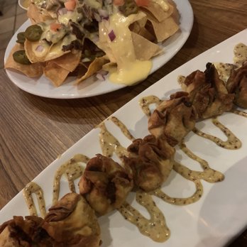 Sodosopa - Brisket Nachos, Pulled Pork/Collard Rangoons and Caesar Salad - New American Near Me - Smithfield, North Carolina