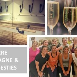 Barre, Champagne and Besties Rent the studio for your girls night out!