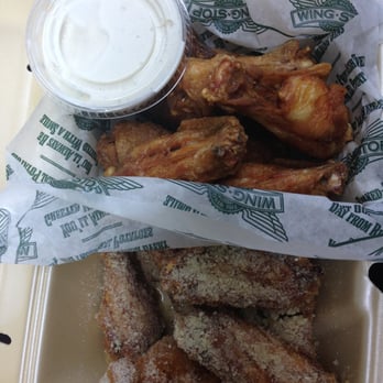 Wingstop - 1/2 plain w/ Blue C., 1/2 Parmesan... hit the Atkins spot hard!!! ($11 and change) - Chicken Wings Near Me - Rancho Cordova, California Wingstop - 1/2 plain w/ Blue C., 1/2 Parmesan... hit the Atkins spot hard!!! ($11 and change) - Chicken Wings Near Me - Rancho Cordova, California