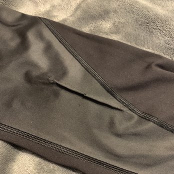 Quickstitch Alterations By Juliana - This is the outside of my pants where the hole was that they "fixed" - Sewing & Alterations Near Me - Wichita, Kansas Quickstitch Alterations By Juliana - This is the outside of my pants where the hole was that they "fixed" - Sewing & Alterations Near Me - Wichita, Kansas