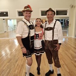 Delaware House - Jessica's last dance in September. Oktoberfest theme. Doug is to the left, Jessica in the middle n myself on her right.