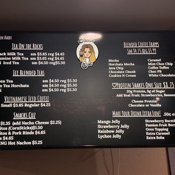 Bobas Cuz - Menu - Bubble Tea Near Me - Moorpark, California