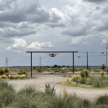 El Cosmico - Entry from the road - Campgrounds Near Me - Marfa, Texas