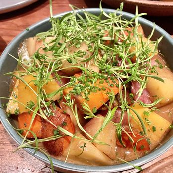 One White Street - Glazed Root Vegetables, RHF Carrots, Turnips, Potato, Chive - New American Near Me - New York, New York One White Street - Glazed Root Vegetables, RHF Carrots, Turnips, Potato, Chive - New American Near Me - New York, New York
