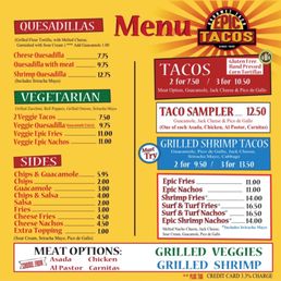 Here's the latest menu 5/20/21