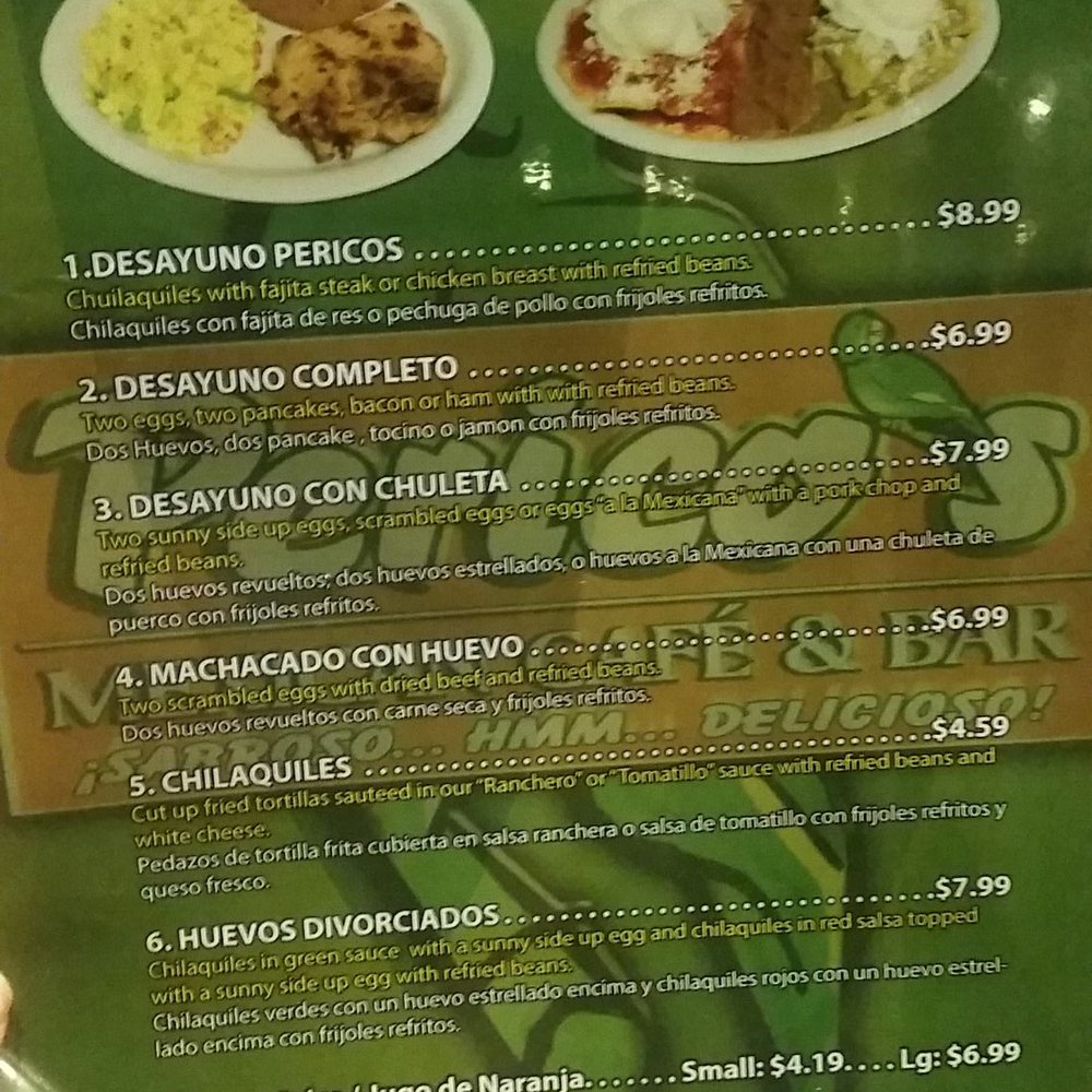 Perico's - We ordered #2 and #5 plus 2 eggs (70 cents each. I think) - Mexican Near Me - Houston, Texas Perico's - We ordered #2 and #5 plus 2 eggs (70 cents each. I think) - Mexican Near Me - Houston, Texas