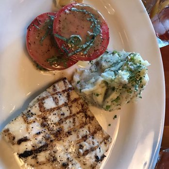 Third and Hollywood - Halibut with vine ripened tomato - New American Near Me - Columbus, Ohio Third and Hollywood - Halibut with vine ripened tomato - New American Near Me - Columbus, Ohio