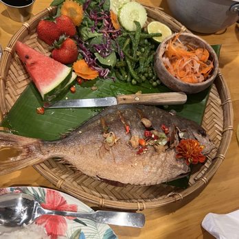 Kamayan Atl - Fried Pompret fish - Filipino Near Me - Doraville, Georgia