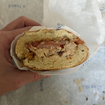 Snarf's Sandwiches - Chicken salad and provolone sandwich with tomatoes - Salad Near Me - Dallas, Texas