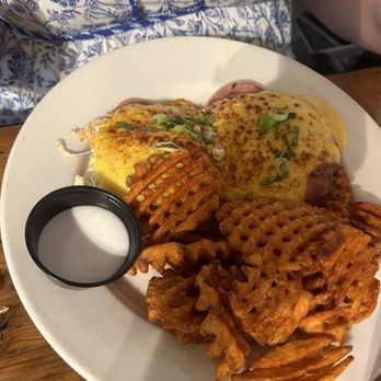 Flamingo A Go Go - Eggs Benedict - New American Near Me - New Orleans, Louisiana Flamingo A Go Go - Eggs Benedict - New American Near Me - New Orleans, Louisiana