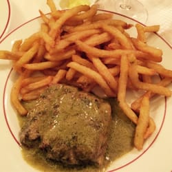 Le Relais de l' Entrecote - Only one main dish option here - steak and frites with special house sauce