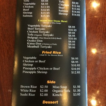 Umami Sushi - Menu - Sushi Bars Near Me - Lompoc, California Umami Sushi - Menu - Sushi Bars Near Me - Lompoc, California