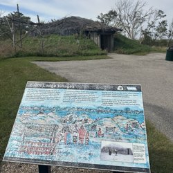 Missouri River Basin Lewis & Clark Visitor Center - Native American mound home replica