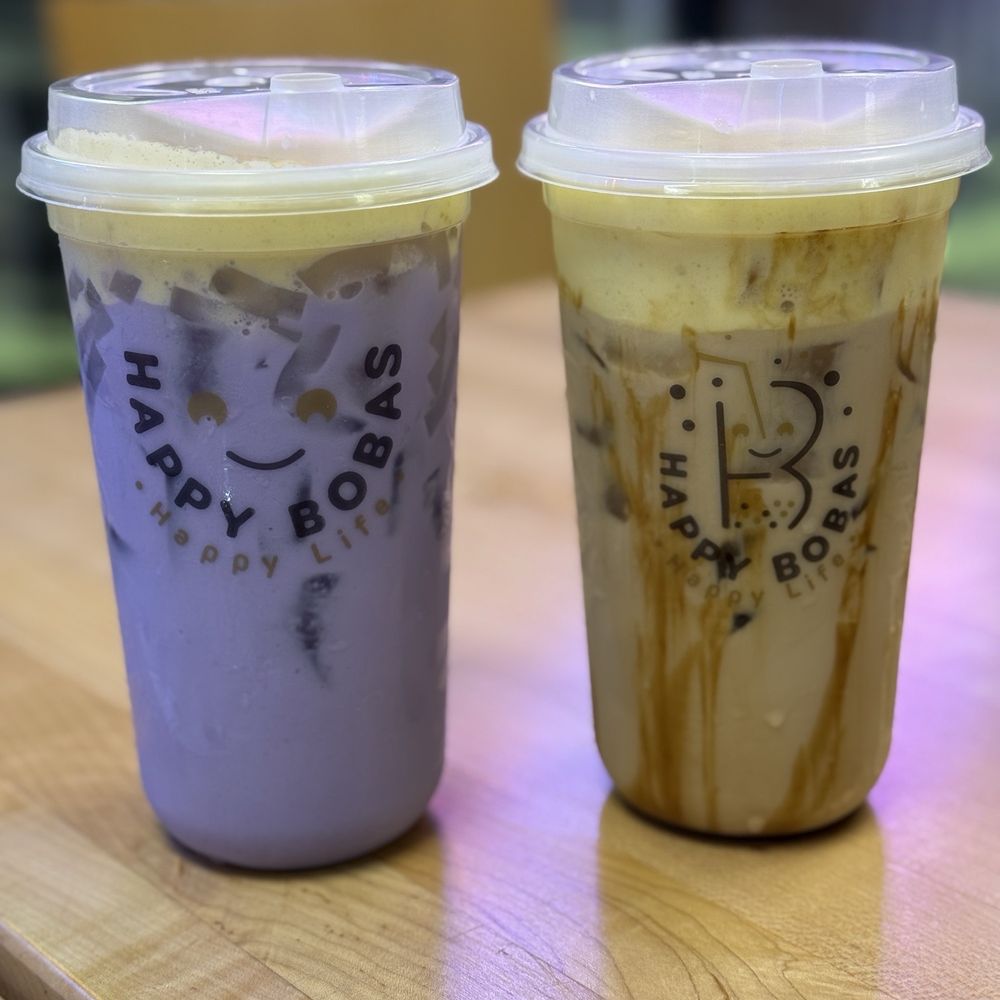 Happy Bobas - Taro with creme brûlée taro jelly & brown sugar milk tea with creme brûlée- delicious! - Bubble Tea Near Me - Chicago, Illinois Happy Bobas - Taro with creme brûlée taro jelly & brown sugar milk tea with creme brûlée- delicious! - Bubble Tea Near Me - Chicago, Illinois