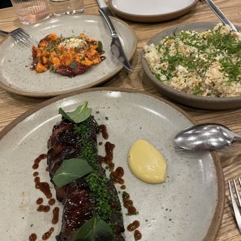 Ernest - Char Siu, Roasted Sweet Potato with Japanese BBQ Sauce, Jidori Egg Fried Rice - New American Near Me - San Francisco, California