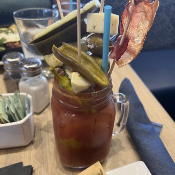 Hash Kitchen - Bloody Mary from build your own Bloody Mary bar - Breakfast & Brunch Near Me - Chandler, Arizona