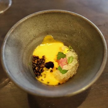 Solera - Amuse of carrot soup - Lounges Near Me - Honolulu, Hawaii