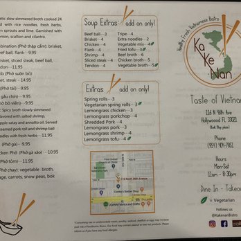 Pho 46 - Pho Noddle Soup Menu. Awesome that they have Vegan options for my friends that don't know the joy of Steak and Tendon Pho. - Vietnamese Near Me - Hollywood, Florida