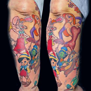 Dotta Ink - Progress on my Disney sleeve - Permanent Makeup Near Me - Downey, California