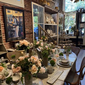 Chateau Sonoma - The store filled with beautiful arrangements done exclusively by Juan Mendoza @lajardinairefloral - Antiques Near Me - Sonoma, California