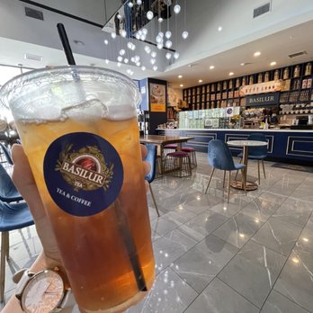 Basilur - Earl Grey Black Tea with 2 pumps of syrup! Just perfect for me. Not too bland and a hint of sweetness. - Coffee & Tea Near Me - Buena Park, California