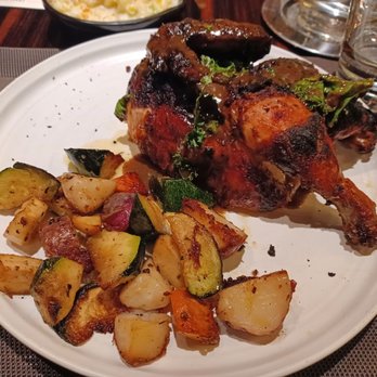 Roanoke - Rotisserie chicken w/ veggies - Cocktail Bars Near Me - Chicago, Illinois