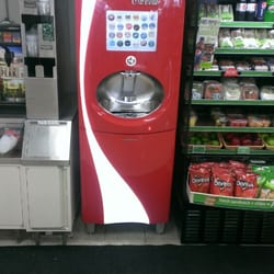 7-Eleven - They got the new coke machine!!!!