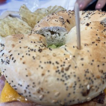 Cuppi Coffee - Bravado- ham, cheese avocado on an everything bagel - Coffee & Tea Near Me - Lake Ridge, Virginia Cuppi Coffee - Bravado- ham, cheese avocado on an everything bagel - Coffee & Tea Near Me - Lake Ridge, Virginia