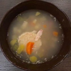 Matzah ball soup