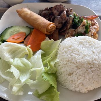 Pho Hoan Pasteur Gardena - #42 combo with grilled pork and shrimp + 1pc of egg roll. - Vietnamese Near Me - Gardena, California