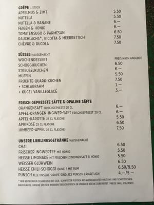 Menu photo 1 Café Des Amis Zürich, ZH