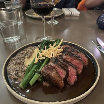 Ridge + River Mountainside Kitchen - Bison strip, medium rare - New American Near Me - Vail, Colorado